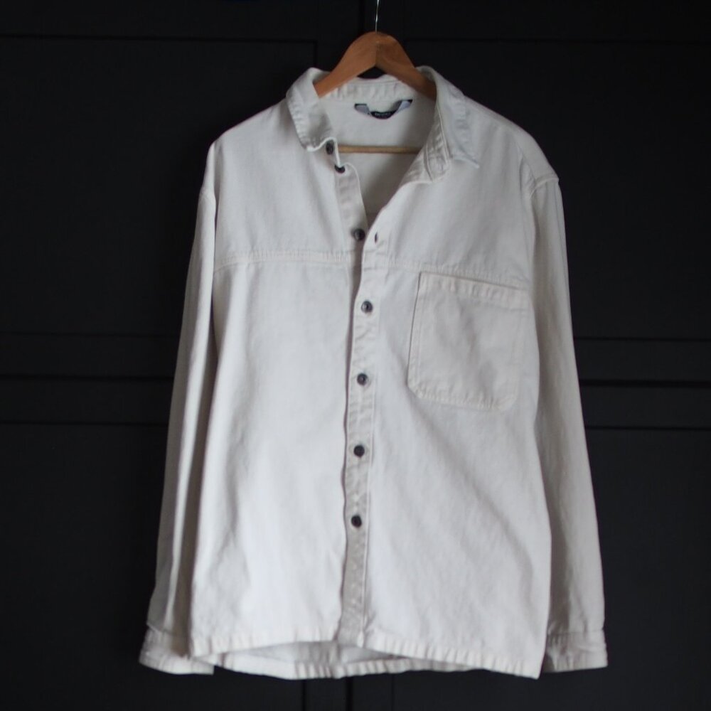 Bershka | White Denim Jacket For Tall Women